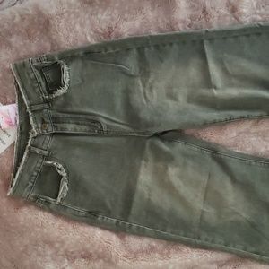 Chicwish Faded and Frayed Baggy Grey Jeans